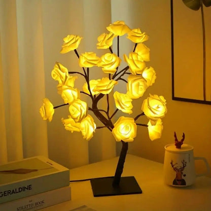 Rose table tree lamp