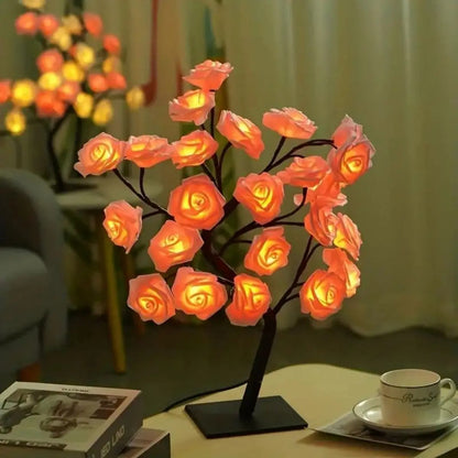 Rose table tree lamp