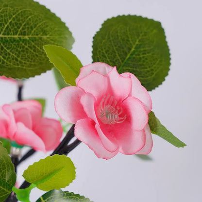 Peach blossom tree table lamp